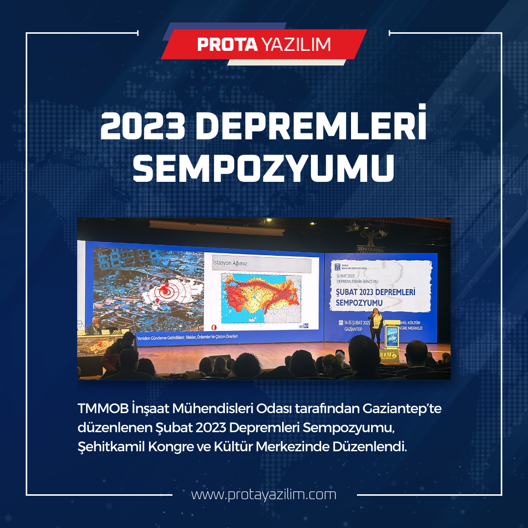 Depremler Unutulmaz, Önlemler Ertelenmez: Prota Yazılım Sempozyumda Yerini Aldı
