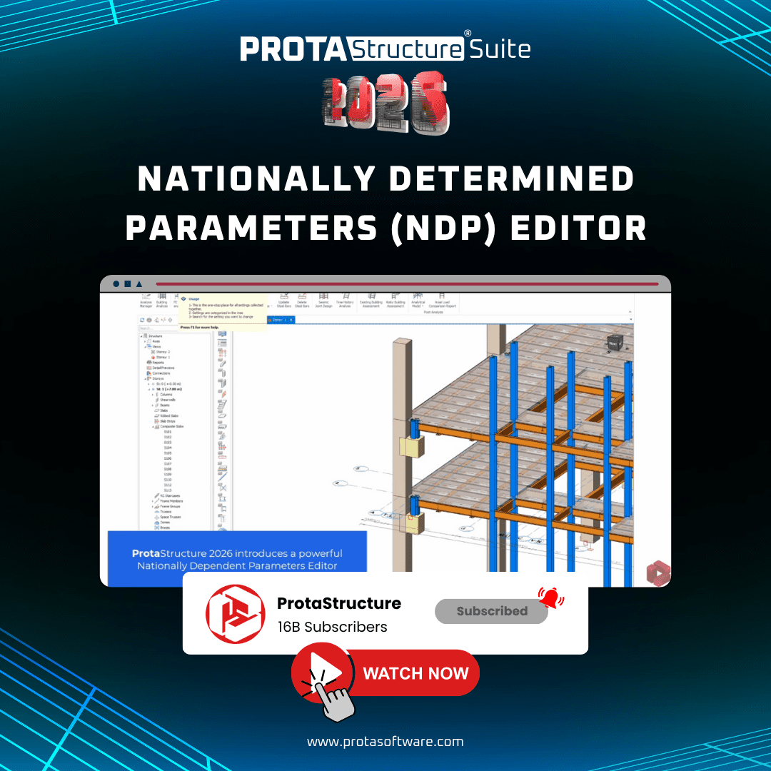 Smarter Eurocode Design with NDP Editor in ProtaStructure 2026