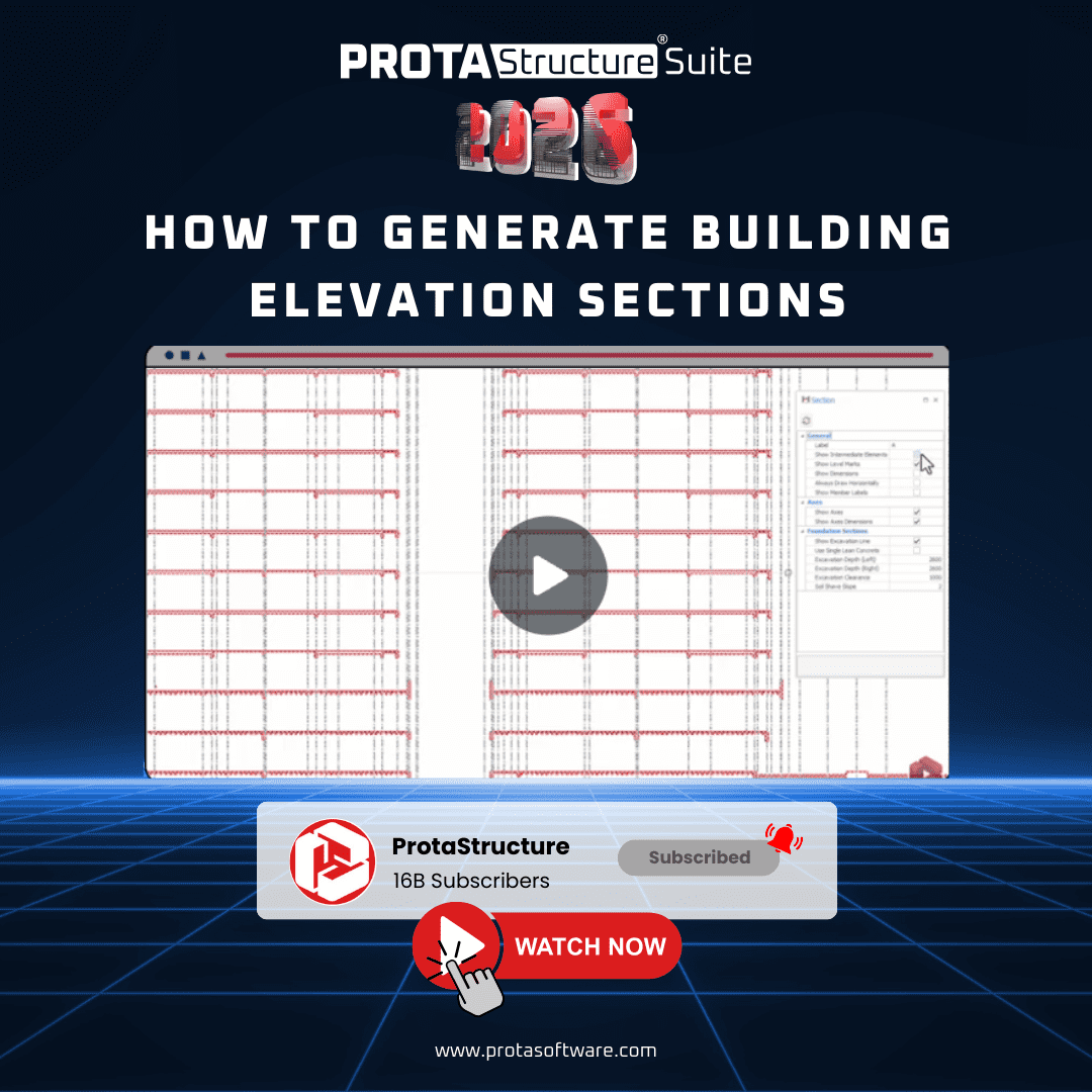 Building Sections in ProtaStructure Suite: Step-by-Step Video Guide