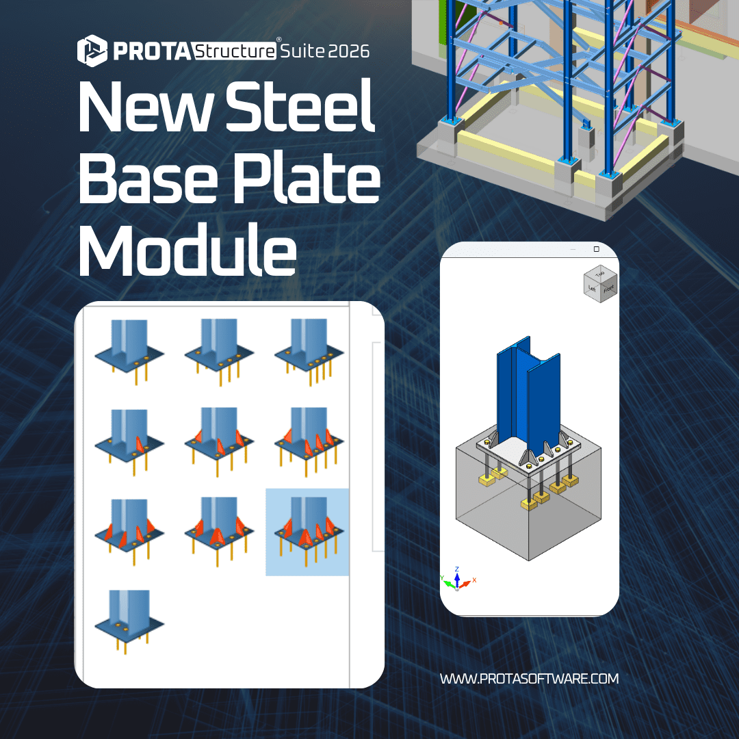 Advanced Steel Base Plate Design with ProtaStructure